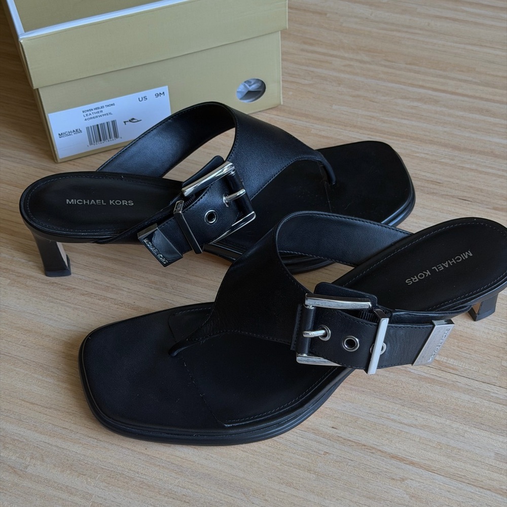 Michael Kors Black Heeled Sandals